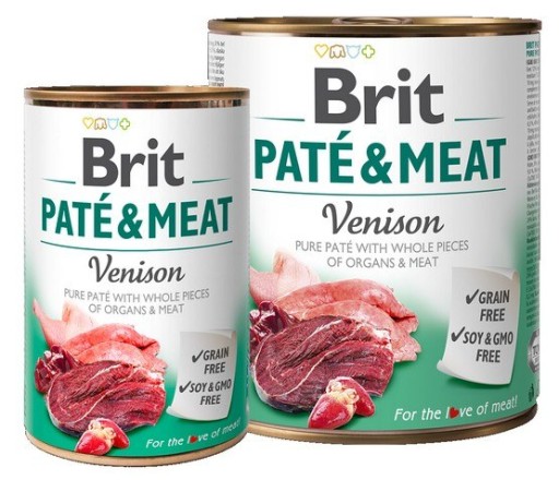 Brit PATE MEAT mokrá strava srnčia konzerva 800g