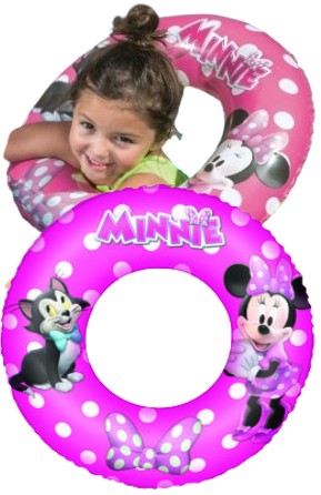 MINI MOUSE nafukovací kruh Minnie 56cm matrac na kúpanie pre dievčatko