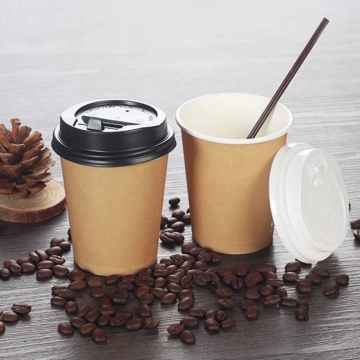 DVOJVRSTVOVÉ PAPIEROVÉ HRNKY NA KÁVU 250ml 25KS