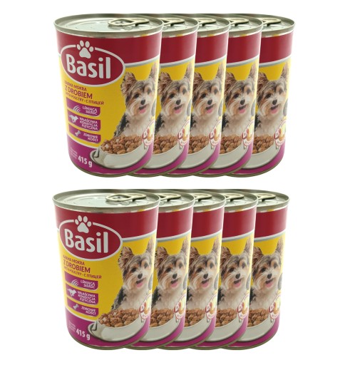BAZILKA KRMIVO PRE PSA 415G 10KS HYDINY