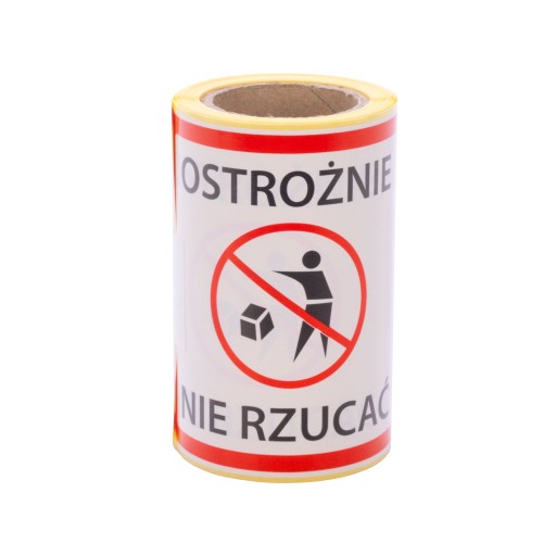 Kuriérske výstražné štítky Nevyhadzujte 100 ks