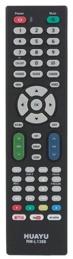 UNIVERZÁLNE DIAĽKOVÉ OVLÁDANIE PRE TV RM-L1388 NETFLIX YOUTUBE BEZPLATNÉ BATÉRIE