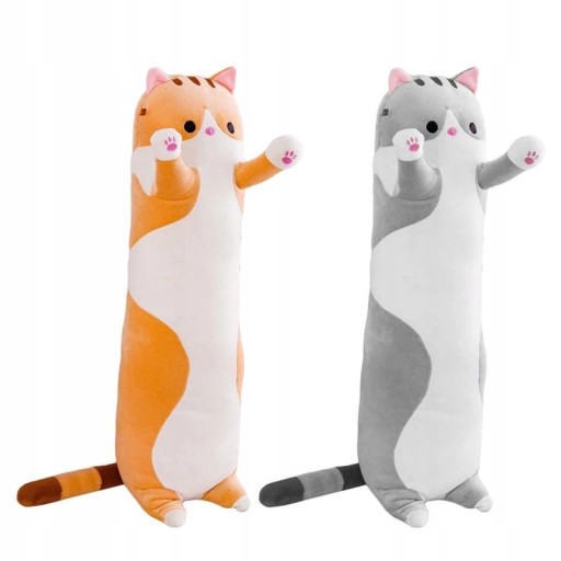 DLHÝ MASKOT MASKOT PLYŠOVÝ VANKÚŠ PRE MAČKU 50cm XXL