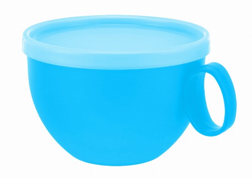 JUMBO XXL hrnček s rúčkou NA KÁvu, ČAJ, POLIEVKY S viečkom 550ML MIX FARBA