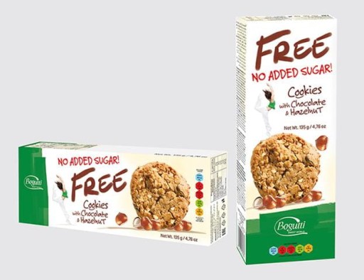 Sušienky s čokoládou bez cukru a orechmi bez cukru Bogutti 135 g