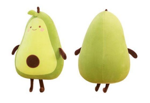AVOKÁDOVÝ VANKÚŠ MASKOT PLYŠOVÁ HRAČKA CUDDLE 30cm