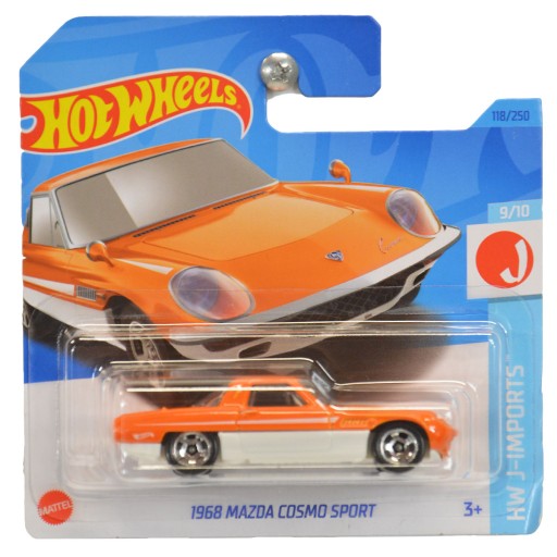 HORÚCE KOLESÁ AUTO MAZDA COSMO SPORT 1968 ORANŽOVÉ