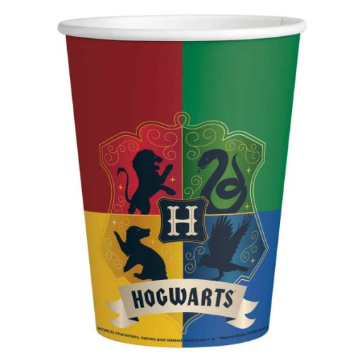Harry Potter papierové poháriky 250 ml / 8 ks.