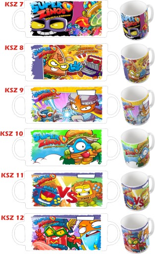 SUPER ZINGS hrnček S MENOM 330ml + KARTÓN