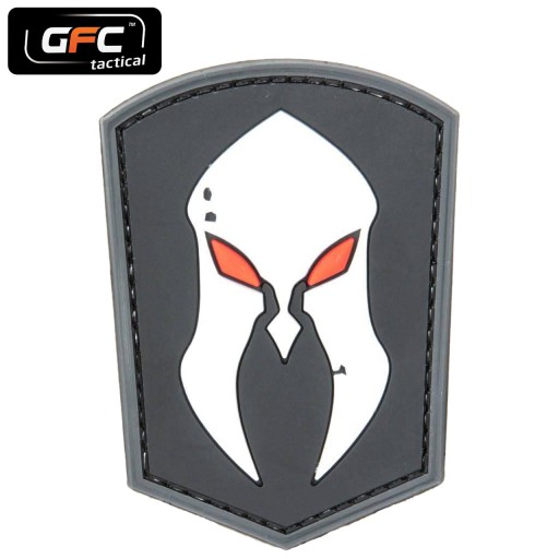 3D PRILBA MONDERNO NÁŠIVKA SYMBOL GFC, ŠEDÁ