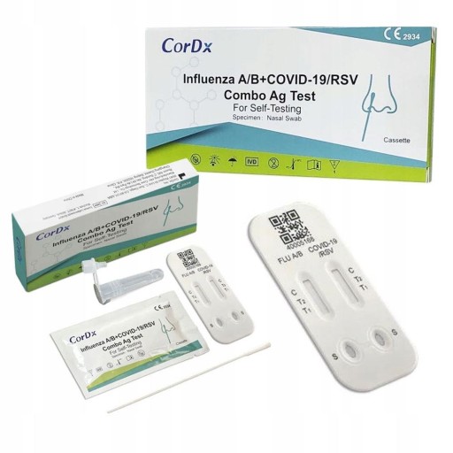 TEST COVID-19, chrípka A/B, RSV, CORDX COMBO 4 v 1