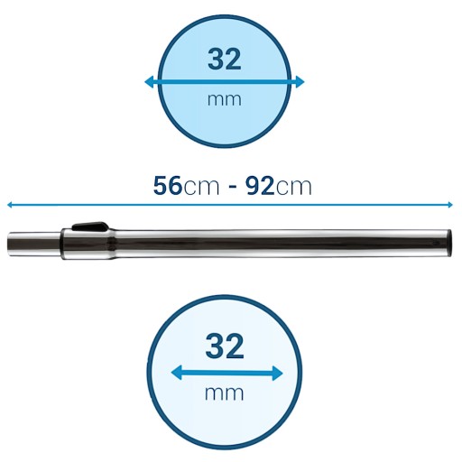 Univerzálna 32mm teleskopická trubica pre vysávač