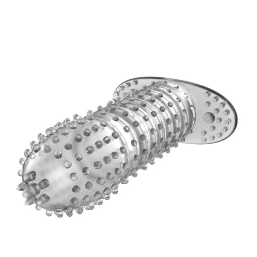 SILIKÓNOVÝ návlek S ORIEŠKAMI na penis 13,5 cm LyBaile SEX