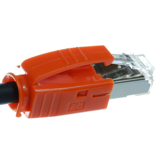Telegartner Zástrčka s krytom RJ45 6A oranžová