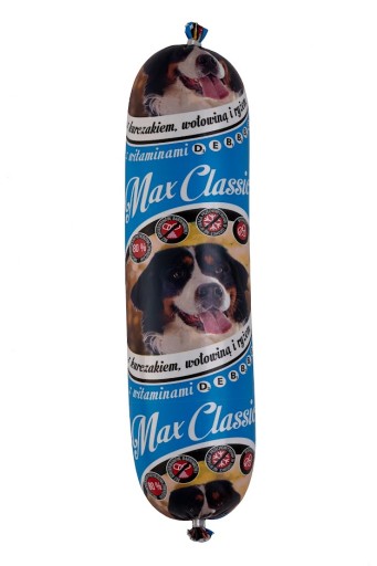 MAX CLASSIC FOOD BAR 80% MÄSO S VITAMÍNMI D3, E, B1, B2, B6, B12 1kg