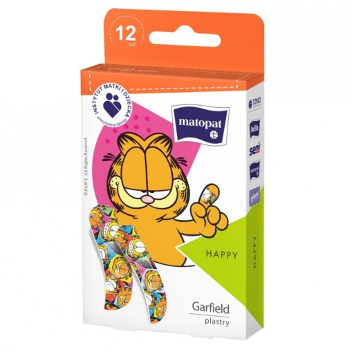 Matopat náplasti s obväzom s mačkou Garfield