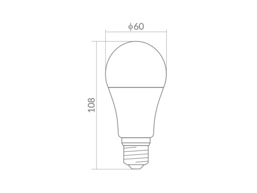 Sada 5x E27 LED žiarovka 10W 3000K 900lm teplá