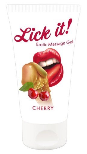 Intímny gél s príchuťou čerešne - Lick it Cherry 50 ml