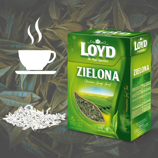 Zdravý čínsky zelený čaj 80g prírodný bez fermentácie LOYD