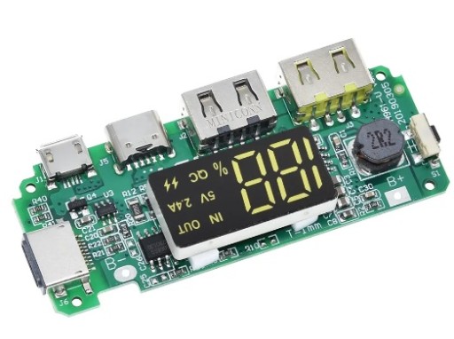 UNIVERZÁLNY modul pre nabíjanie Li-Ion 18650 článkov POWERBANK