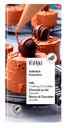 BIO VIVAN MILK COVERTURE ČOKOLÁDA NA VARENIE