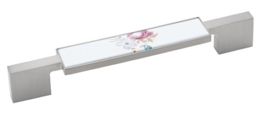 Porcelánová nábytková rukoväť, nerezová oceľ, 160 mm - UP001/W44 AMIX