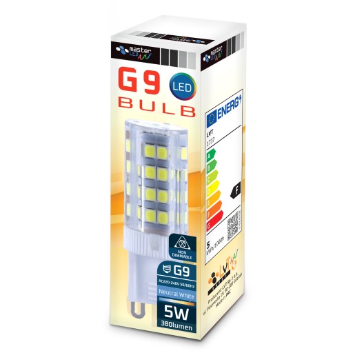 G9 SMD 2835 5W 230V LED žiarovka do lustrov