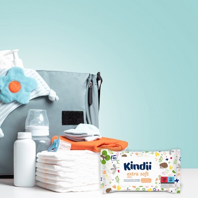 KINDII Extra Soft detské obrúsky 60 ks