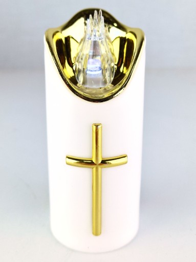 VEĽKÁ LED VLOŽKA DO SVIEČKY NA NAPÁJANIE BATÉRIOU 12,5cm PRE GRANES VLOŽKY DO SVIEČKY