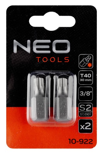 Bit TORX T40 x 30 mm, S2 x 2 ks.