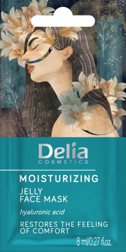 Hydratačná gélová pleťová maska DELIA