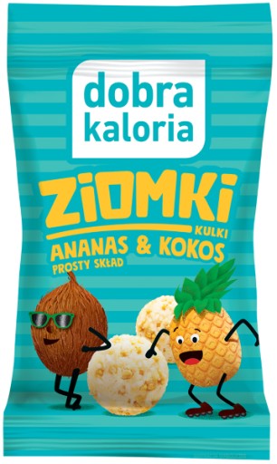 DOBRÉ KALORIE GULIČKY CHLAPCI ANANÁS A KOKOS 24 g | ZDRAVÁ OBJEDNAČKA bez CUKRU