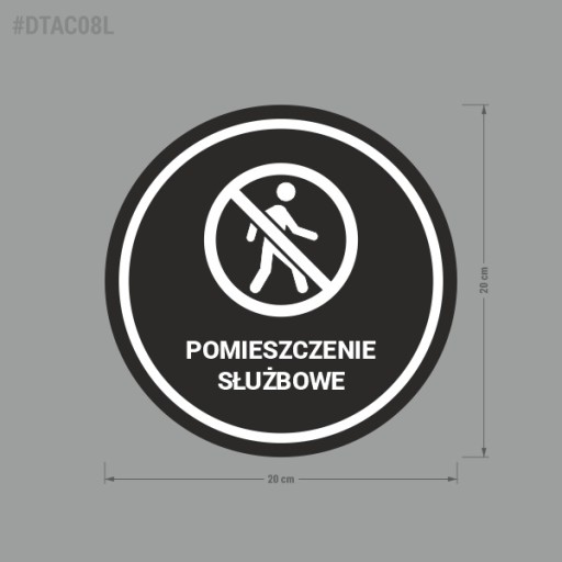 Nálepka - Servisná miestnosť 20x20