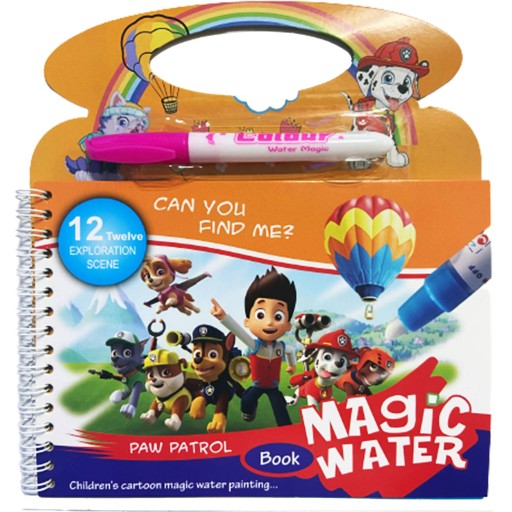 Omaľovánka Tlapková patrola VODA + MAGIC TRIPPLE TENDER BOOK 4 OBRÁZKY