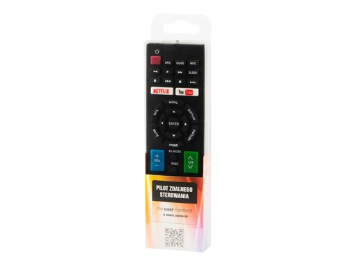 Univerzálne diaľkové ovládanie pre TV DVR SHARP Netflix YouTube