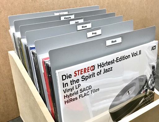 Separátor LP platní - JAPONSKÁ šedá 1 ks