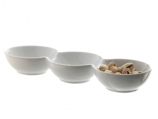 Tanier na podávanie dipov, 3-dielny PORCELÁN