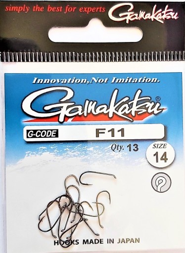 Muškárske háčiky Gamakatsu F11 N/L #14 s/m, balenie 12 ks