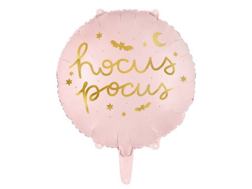 Hocus Pocus fóliový balónik NA HALLOWEENSKÉ DEKORÁCIE OZDOBY 45 cm, ružový VEĽKÝ