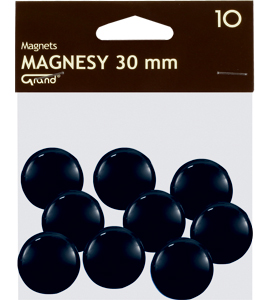 Magnety na dosky 30 mm 10 ks. GRAND čierna