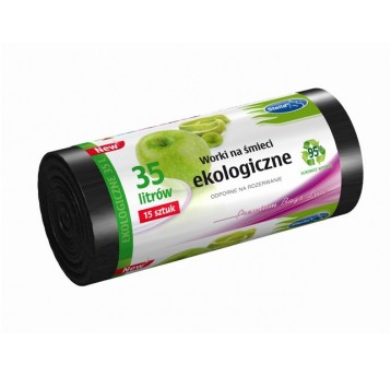 Stella vrecia na odpadky 35L/15ks eco black