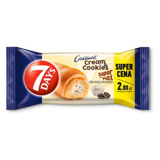 7 dní Vanilkový croissant s Oreo sušienkami 110g