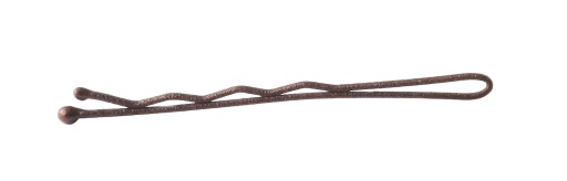 IZA Sponky do vlasov, dve guličky, MATNE HNEDÁ, 5 cm, 100 kusov