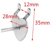 5 CM PERFOROVANÝ HÁČKOVÝ PRÍvesok NA STOJAN S PERFOROVANÝM TANIEČKOM 10 KS