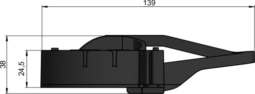 Extrakčný držiak na okrúhle káble 2-6mm