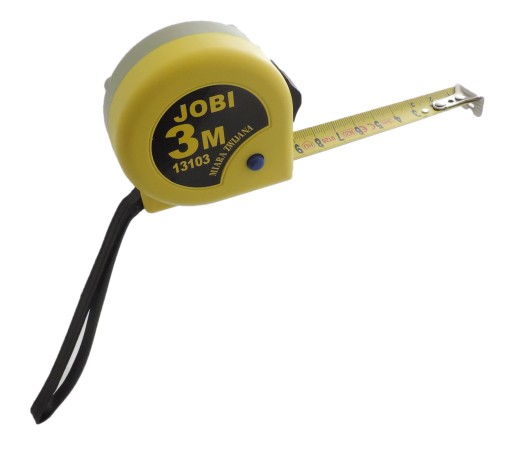 JOBI Zvinovací meter, oceľový, 3 m