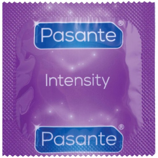 Kondómy Pasante Intensity Ribs & Dots, sada 25 ks