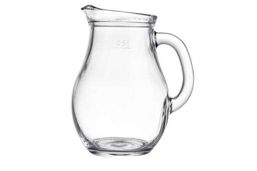 Klasický Bistro sklenený džbán na džús a vodu, 0,5 l