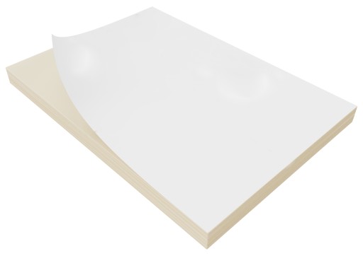 Termo kuriérske etikety A4 100 listov samolepiace biele 210x297 mm