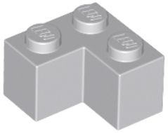 LEGO 2X2 ROHOVÁ SVETLO SIVÁ 2357 CENA ZA 2 KS